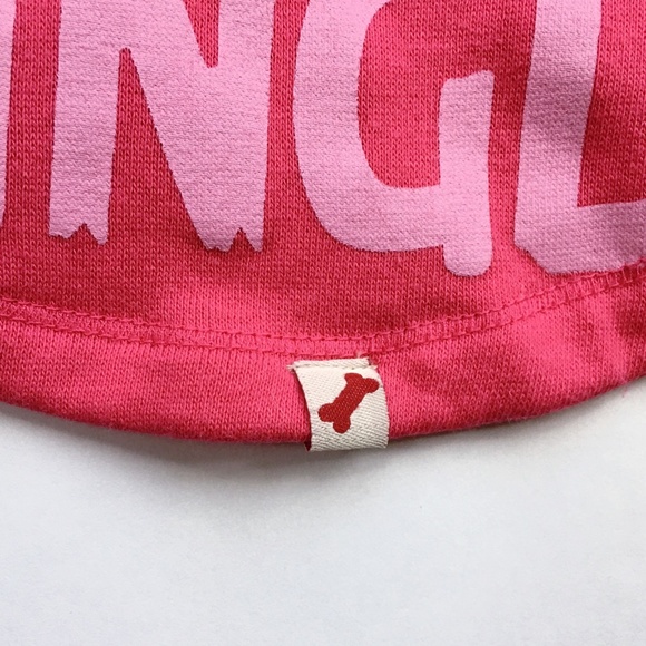 Bailey & Bella My Owner Is Single Hot Pink Fleece Dog Hoodie - Picture 3 of 9